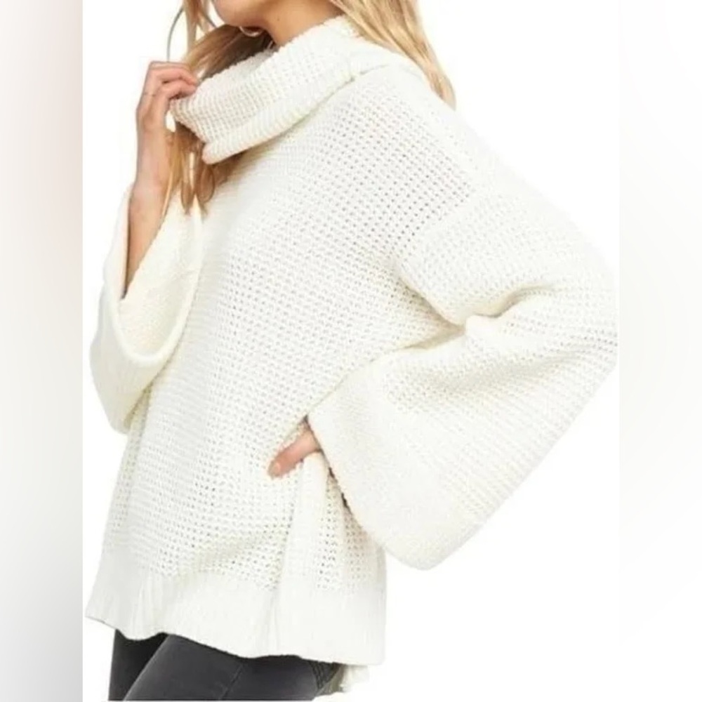 Show Me Your Mumu Hicks Sweater Waffle Creme
